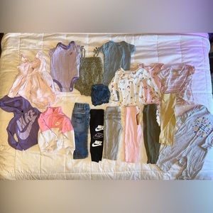 12 Month Baby Girl Summer Spring Clothes Lot Bundle Nike Gap Carters